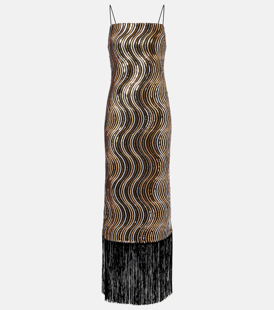 

Платье миди с пайетками Hemingway Disco Taller Marmo, Gold