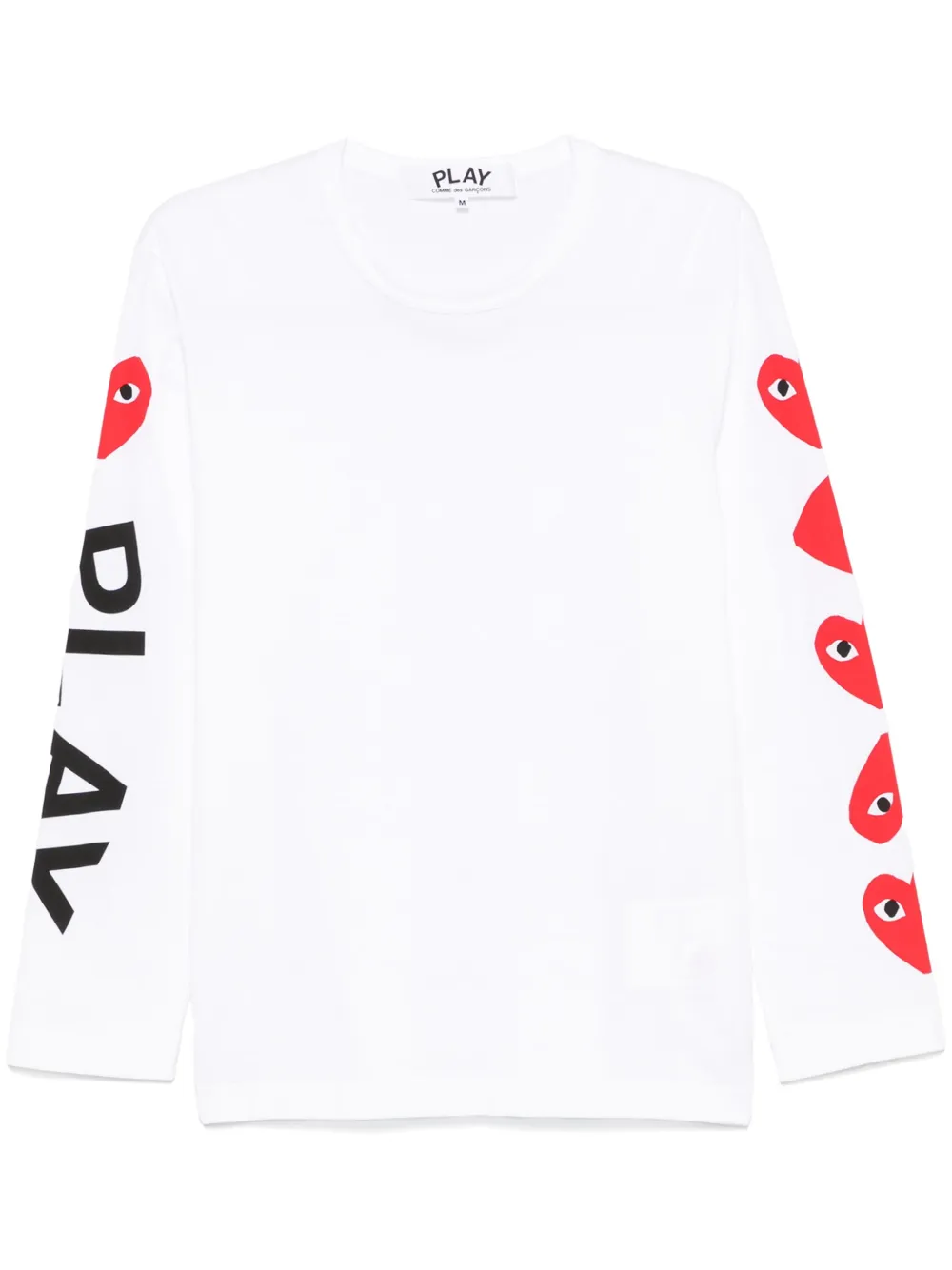 

Футболка с принтом Comme Des Garçons Play, белый