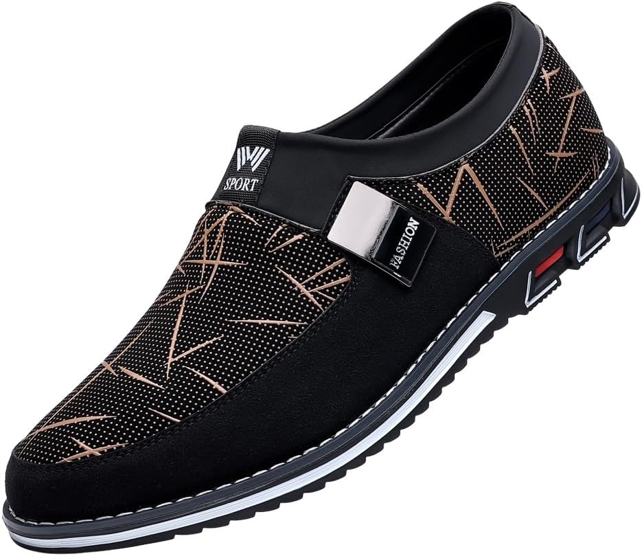 

Мужские модные повседневные лоферы большого размера с контрастным дизайном, противоскользящие и стойкие к износу. Подходят для любых случаев Clolinde, коричневый