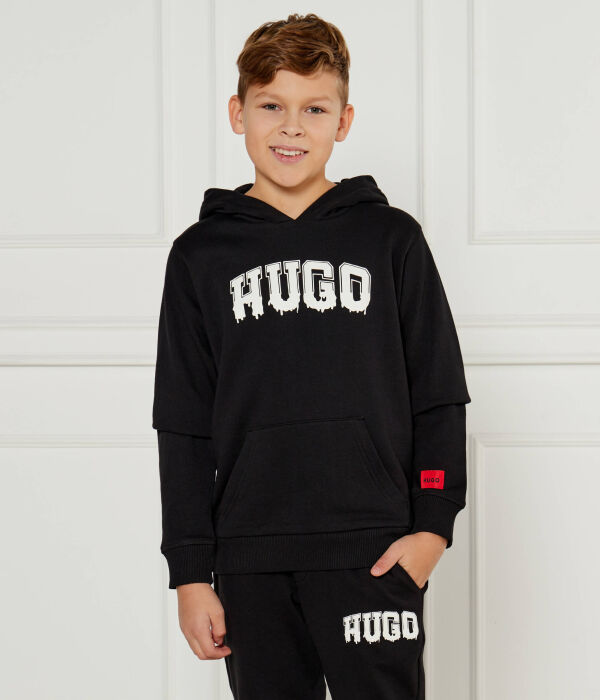 

Толстовка Hugo Kids Regular Fit, черный