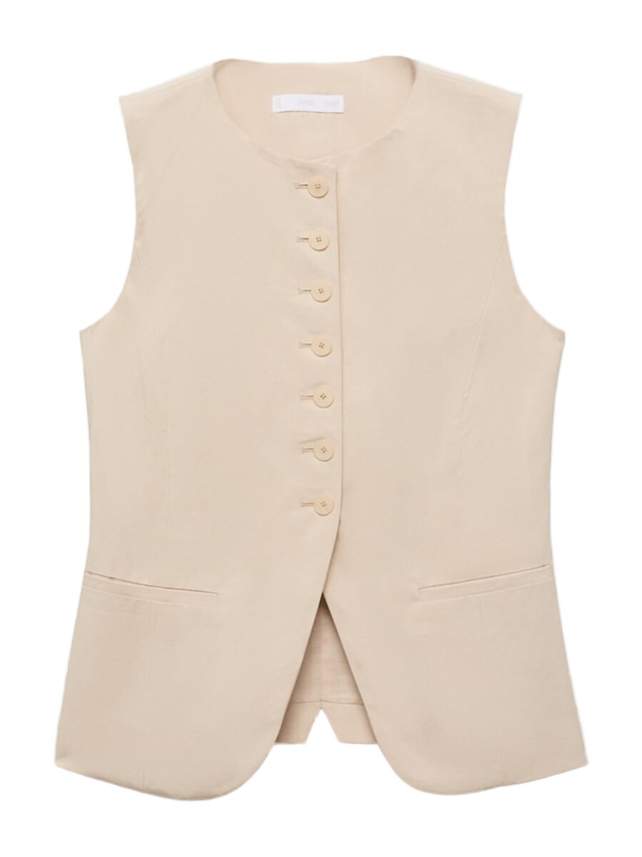 

Костюмный жилет MANGO Geta, Light beige