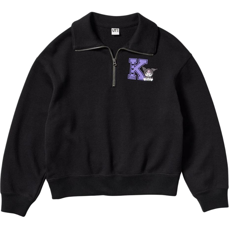 

Футболка Sanrio/Три поросенка коллаборация черная детская UNIQLO