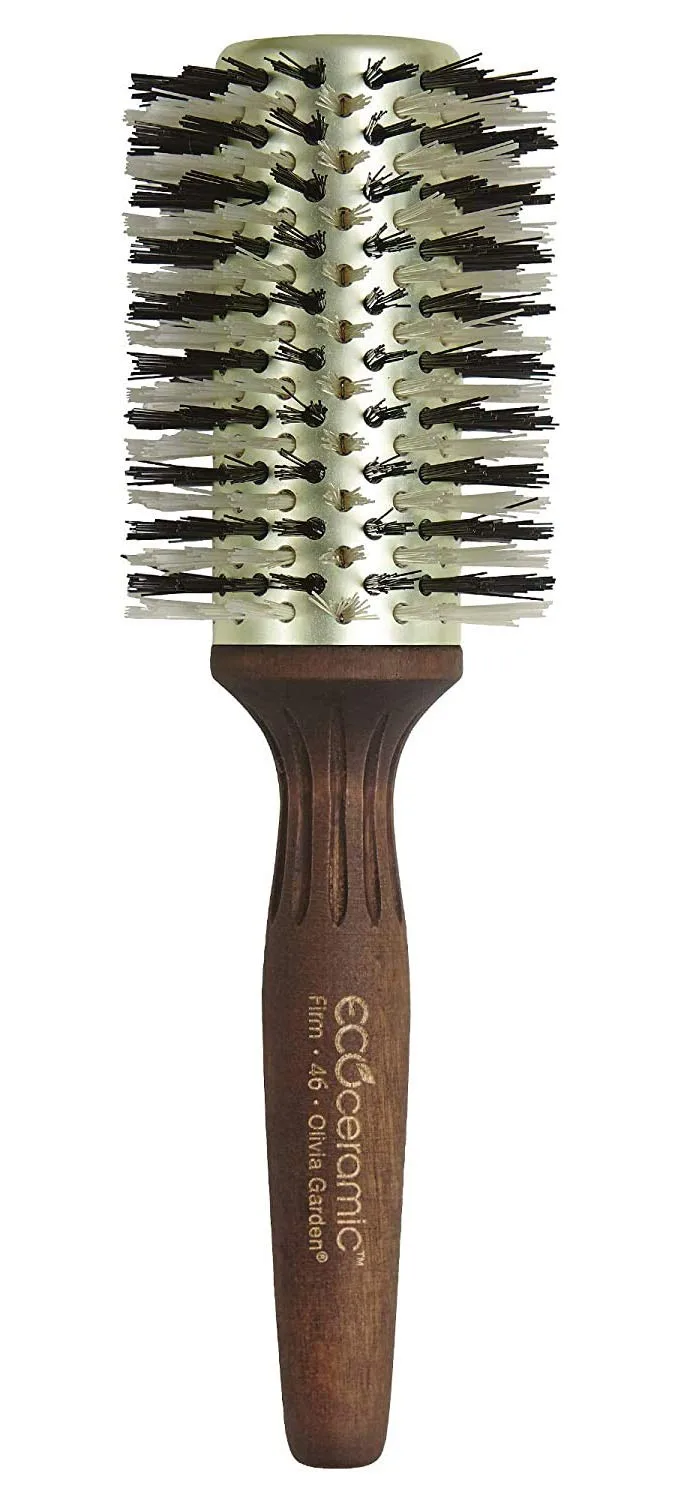 Круглая термощетка для волос Olivia Garden Ecoceramic с жесткой щетиной (не электрическая) 7,6 см (EC-46F)