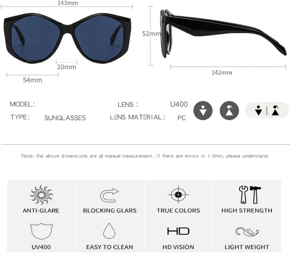 

Солнцезащитные очки неправильной квадратной формы 2027 года для женщин, большие солнцезащитные очки, женские тренды, панк, мужские очки UV400 MTZJH, Red-black