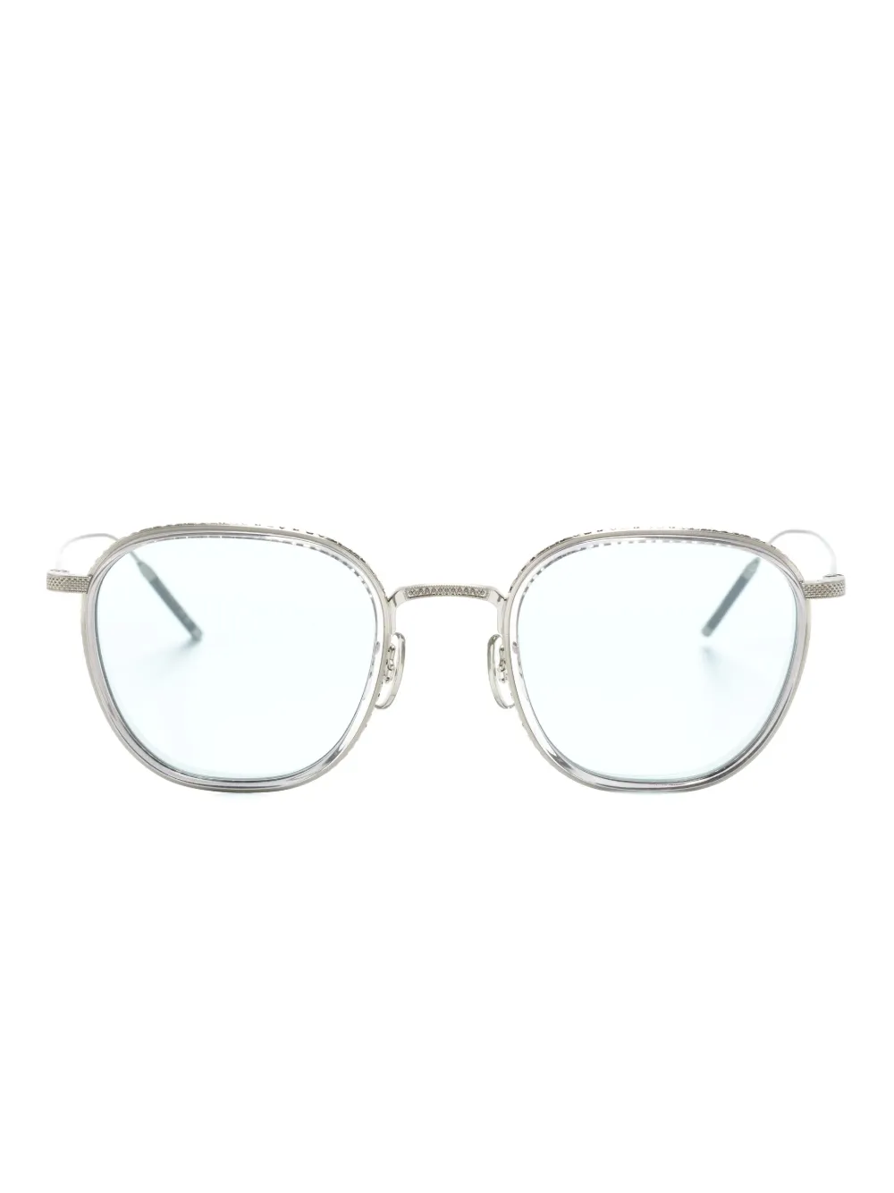 

Солнцезащитные очки TK-9 в квадратной оправе Oliver Peoples, серебяный