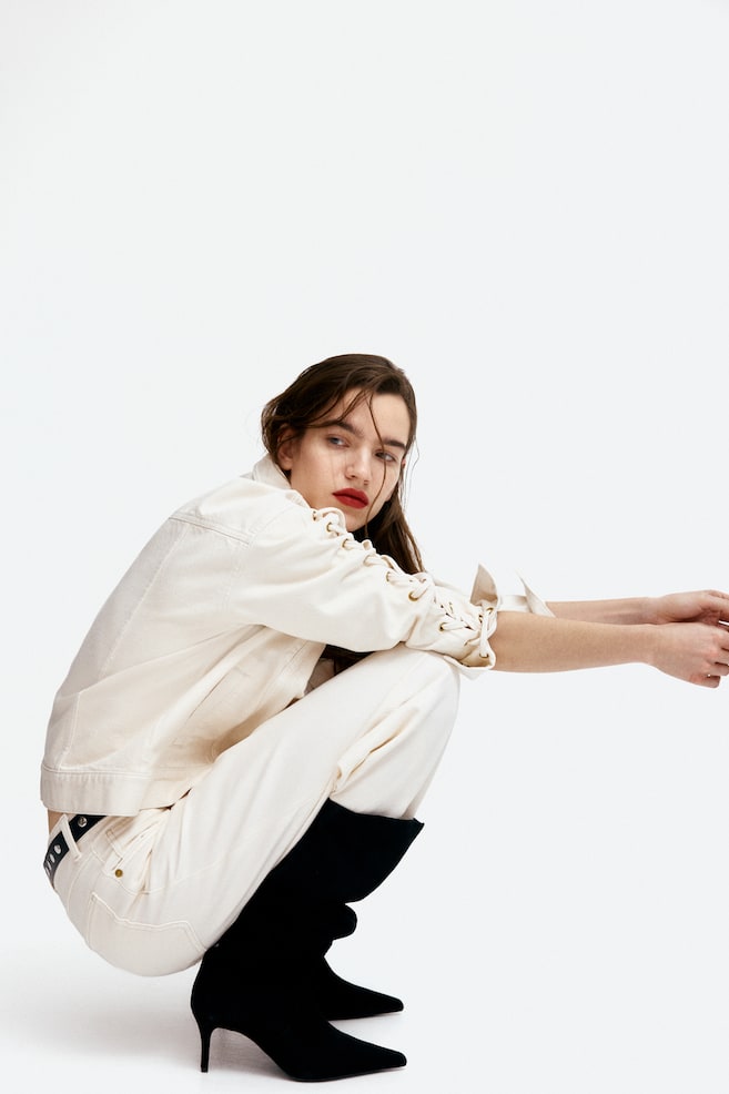 

Джинсовая куртка H&M, бежевый