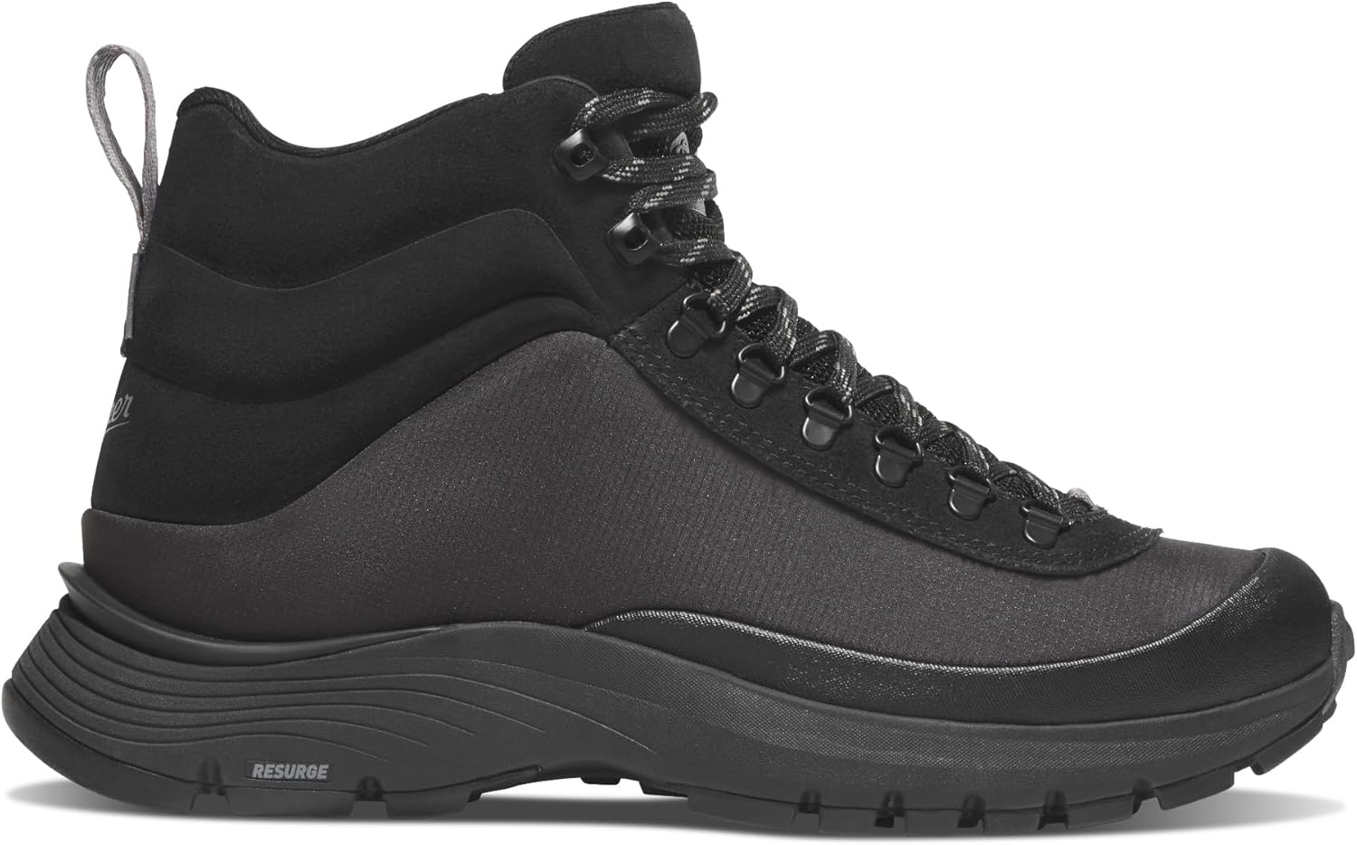 Мужские водонепроницаемые походные ботинки Danner Trail Trainer Mid 4, легкие, прочные, без утеплителя, для активного отдыха на улице, черный — фото 2