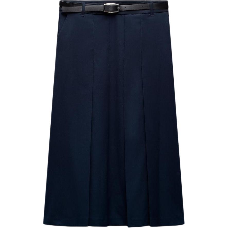 

ZARA Длинная юбка Trf Casual, женская, синяя