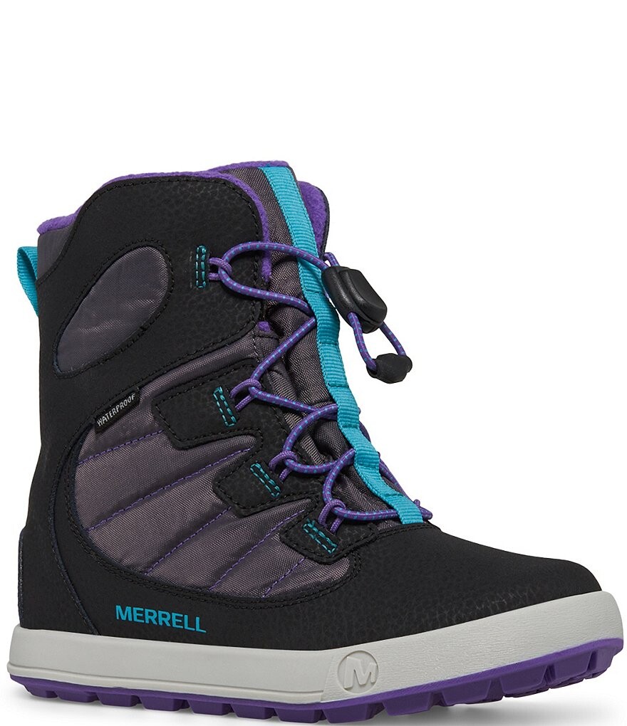 

Кожаные ботинки Merrell Girls' Snow Bank 4 (для малышей), черный