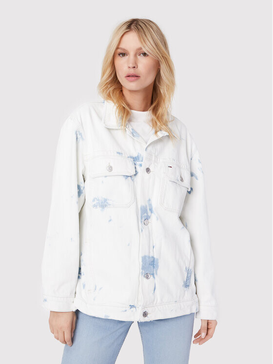 

Джинсовая куртка оверсайз Tommy Jeans, белый