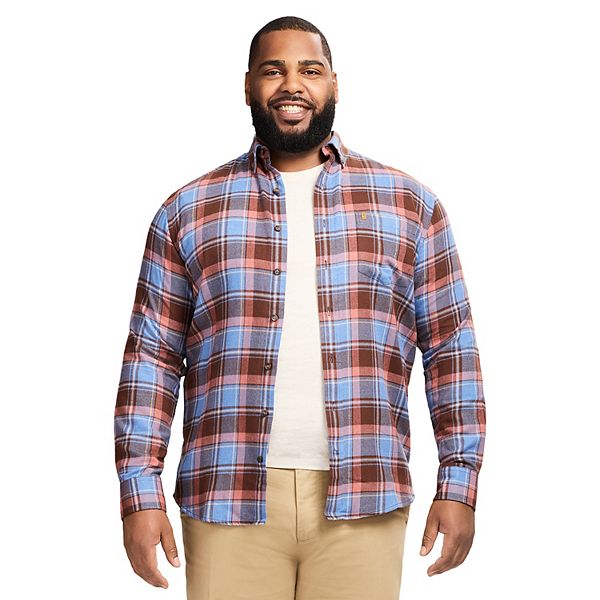 

Рубашка Big & Tall Stratton с длинным рукавом в клетку Izod, Moonlight Blue