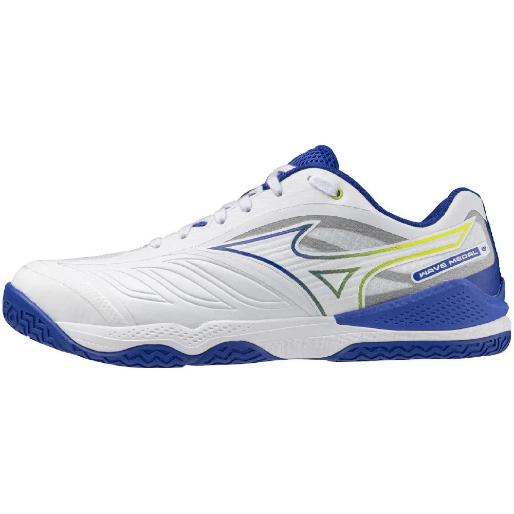 Кроссовки для настольного тенниса «Wave Medal 8 Wide» от Mizuno, White X Blue — фото 2