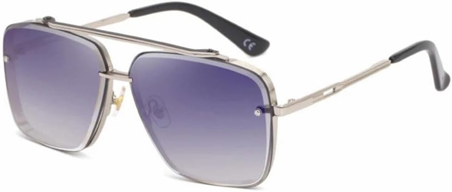 

Большие солнцезащитные очки для мужчин в стиле панк, металлическая оправа, солнцезащитные очки для женщин и мужчин для активного отдыха, защита от ультрафиолета UV400 MTZJH, 5