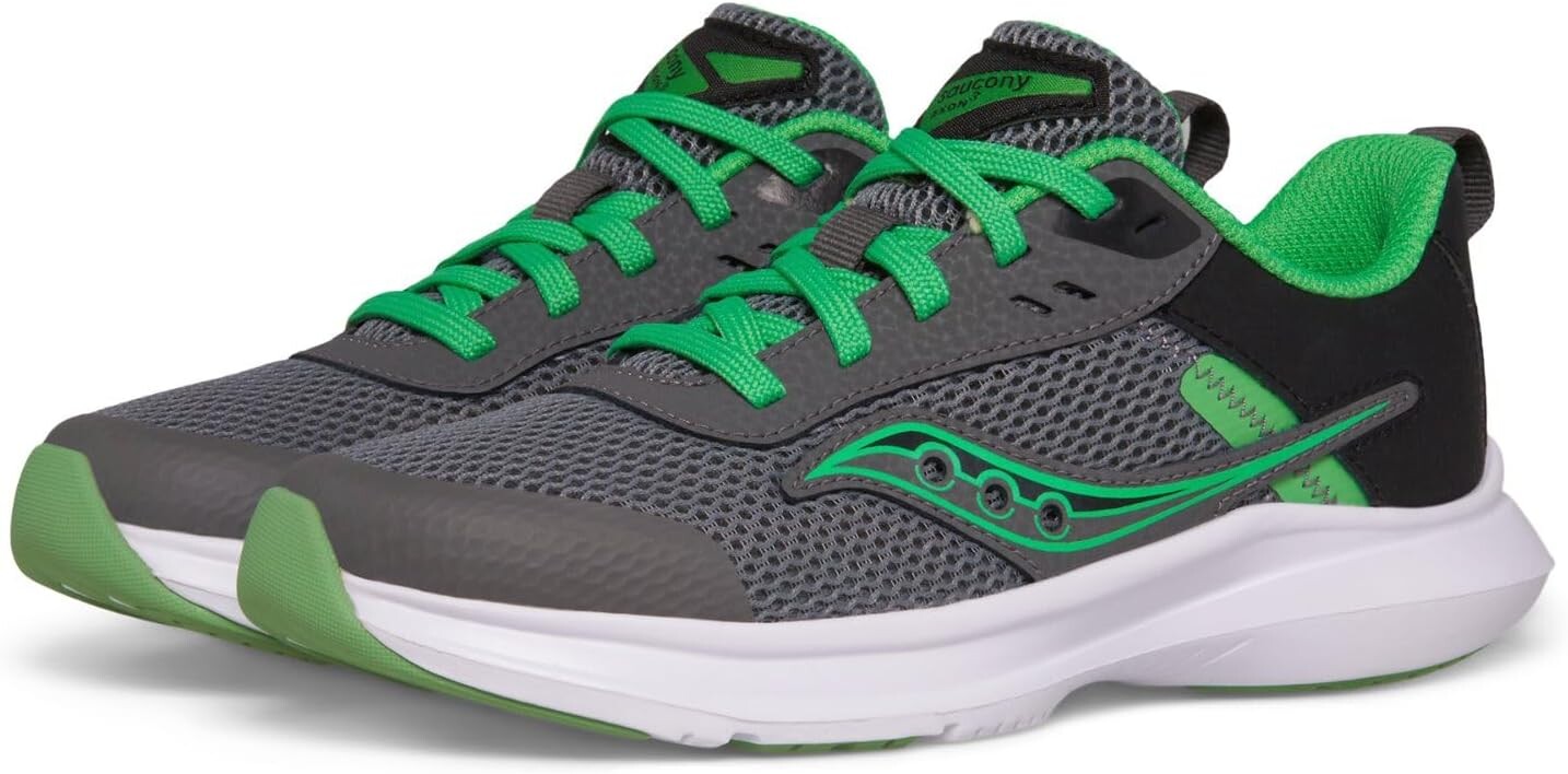 

Кроссовки Saucony Kids Axon 3 Sneakers, цвет Grey/Green