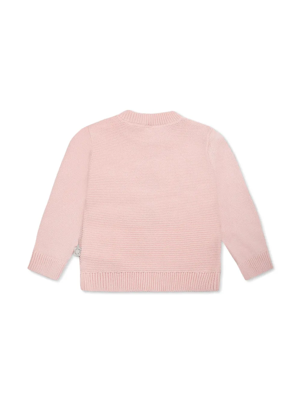 Свитер с цветочной аппликацией Stella McCartney Kids, розовый — фото 2
