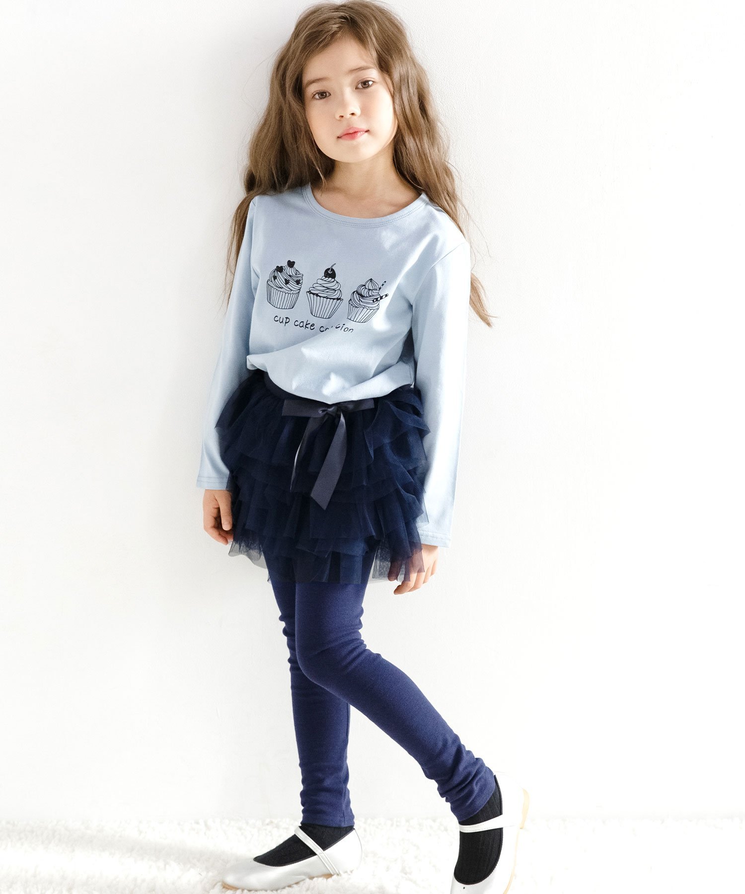 Юбки-пачки из тюля с оборками, леггинсы для девочек, пчелки Bee, Navy Tutu