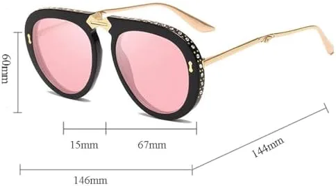 

Женские складные солнцезащитные очки с бриллиантами 2027 года, для женщин и мужчин, с кристаллами, женские очки с защитой от УФ-излучения UV400 MTZJH, Black-3grey