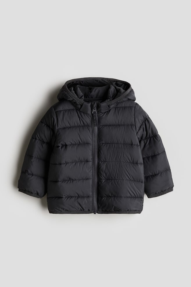 

Пуховик с капюшоном H&M, серый