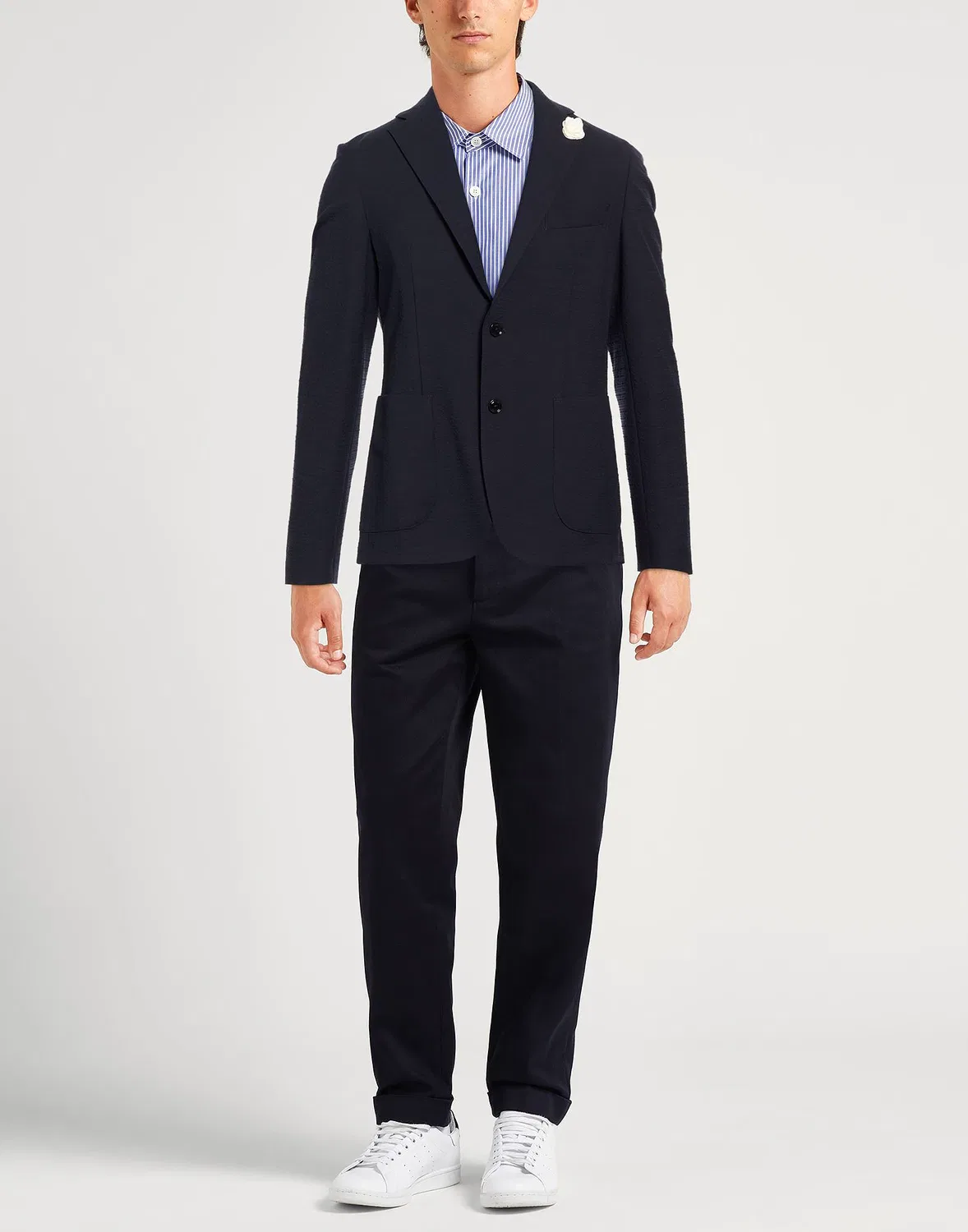 Блейзер однобортный BOSS Midnight blue — фото 2