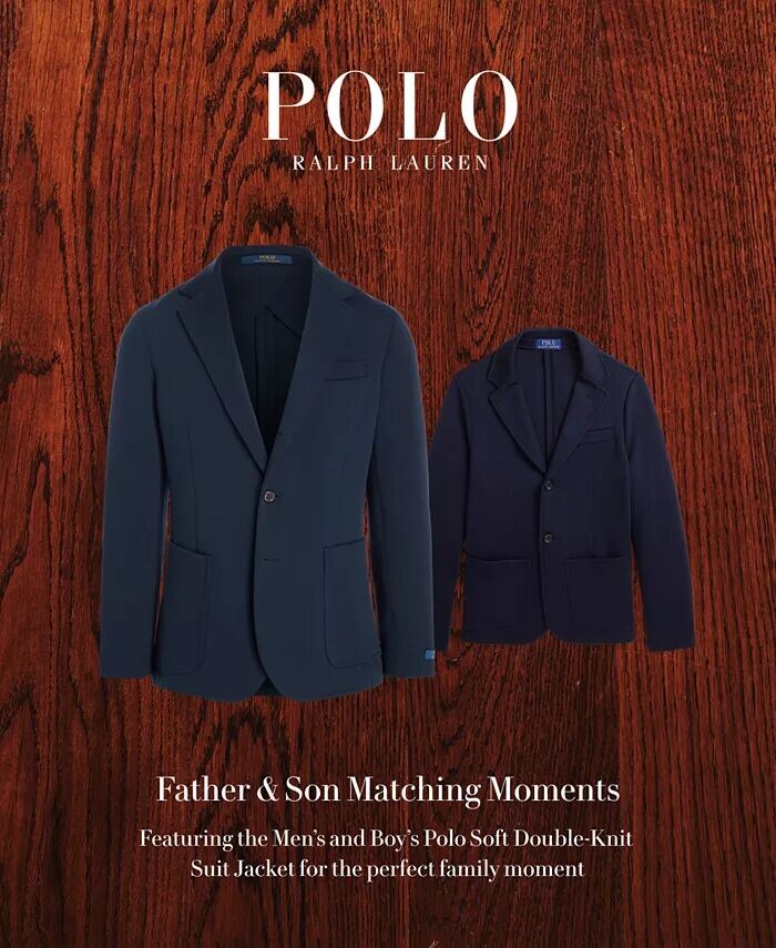 Куртка двойной вязки для больших мальчиков Polo Ralph Lauren, синий — фото 3