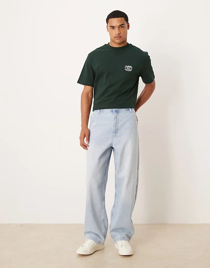 

Джинсы прямого кроя ASOS DESIGN светло-голубого цвета