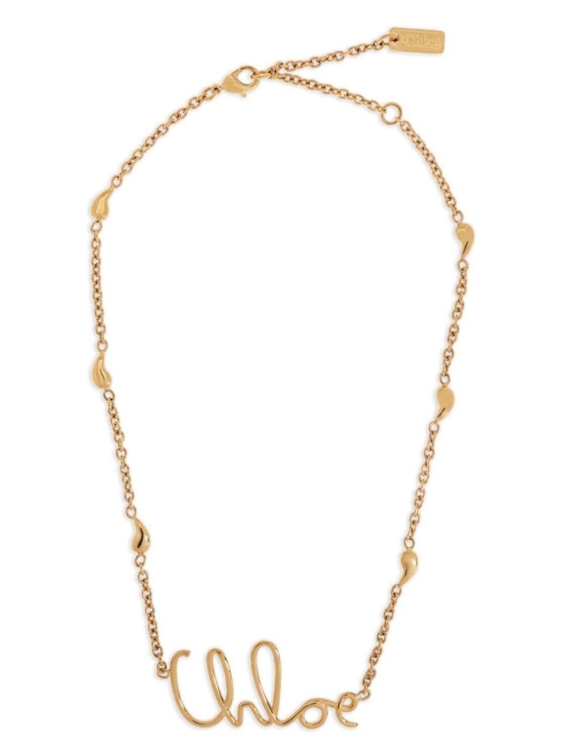 

Знаковое ожерелье Chloé, золотой