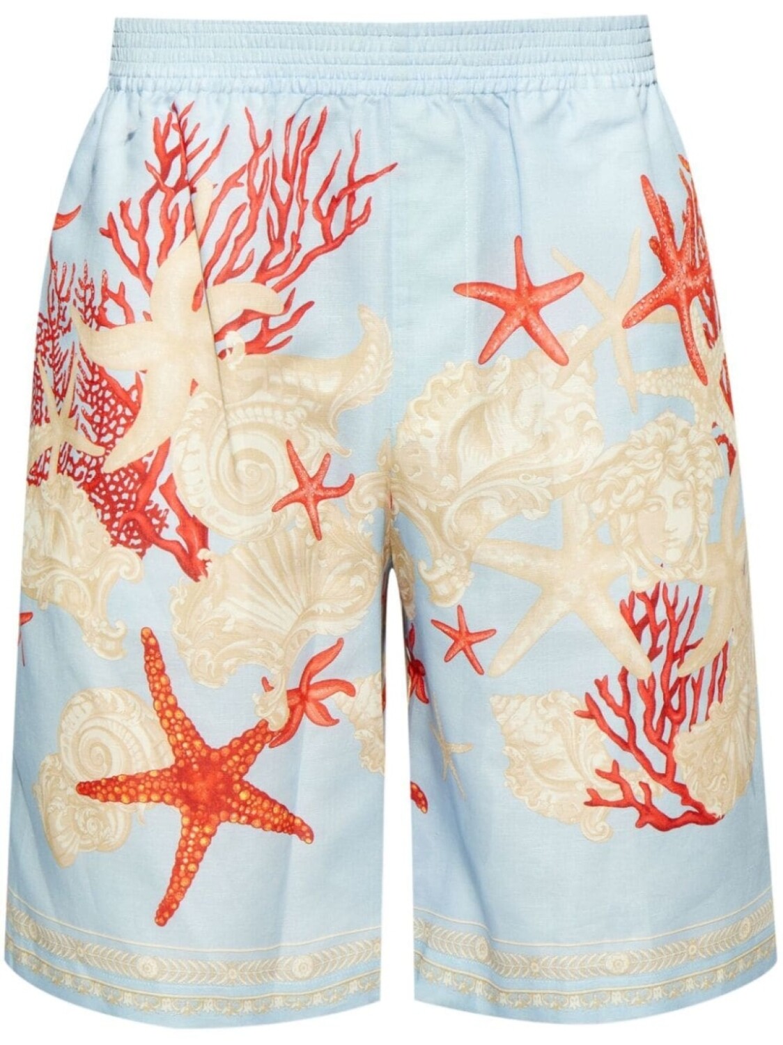 

Versace хлопковые шорты Barocco-Sea, синий