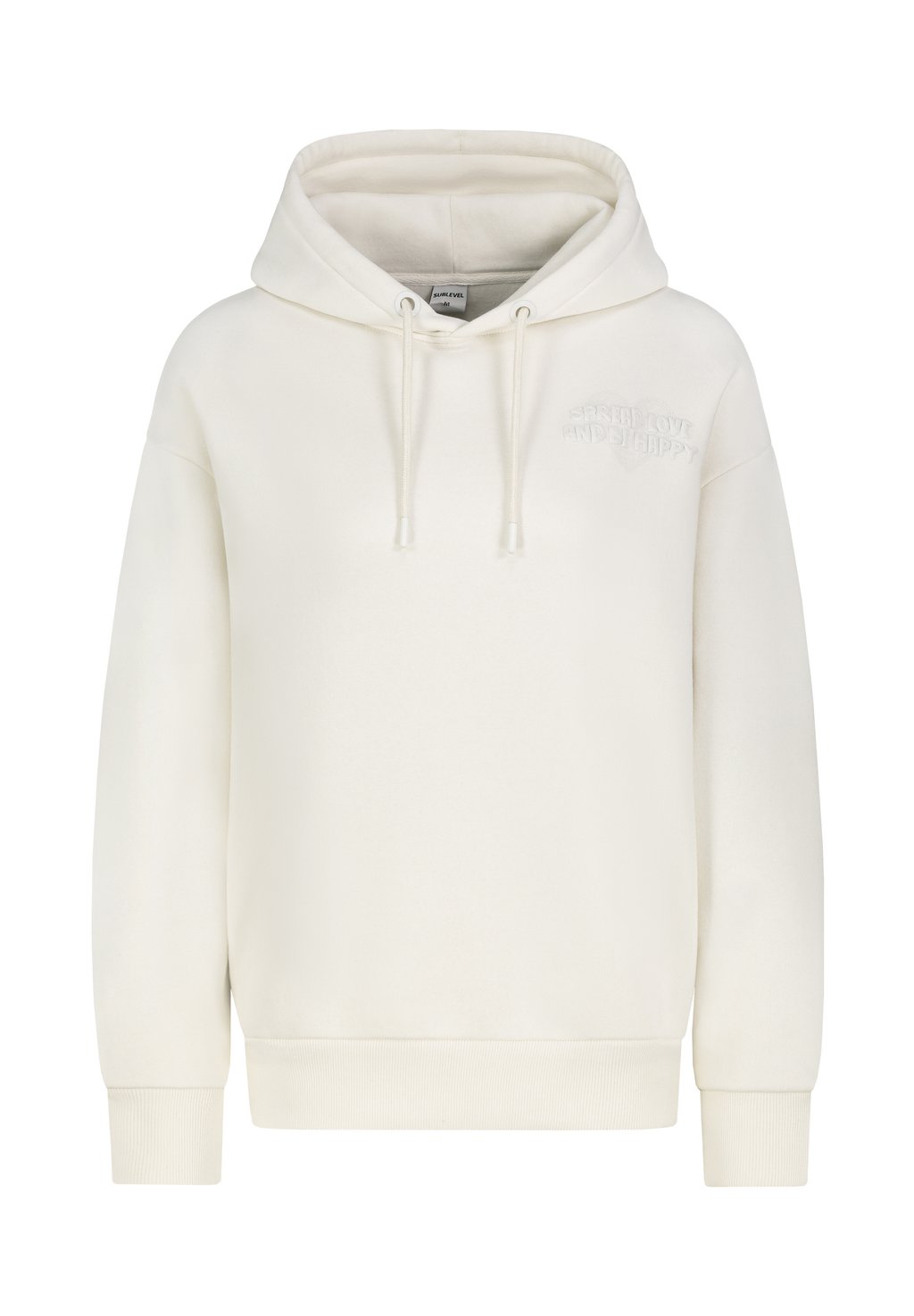 

Толстовка MIT LOGO-DRUCK UND DROPPED SHOULDER - Hoodie Sublevel, цвет Weiß