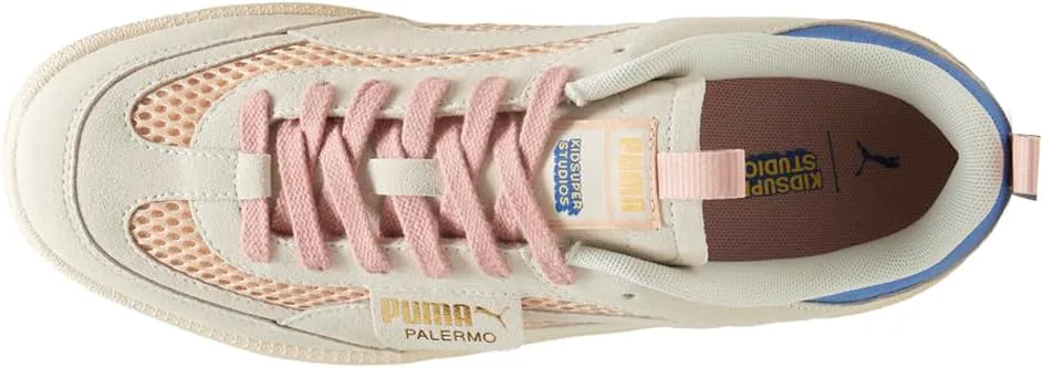 Мужские кроссовки PUMA Kidsuper Palermo на шнуровке - повседневные, бежевые, бежевый — фото 4
