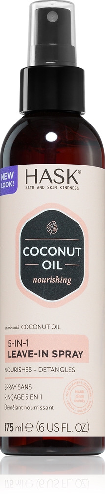 

Несмываемый спрей с кокосовым маслом монои для блеска и мягкости волос Hask, 175 мл
