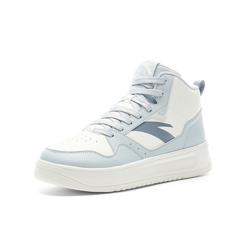 Кроссовки ANTA Skateboarding Shoes Men High-top White/Blue, белый — фото 2