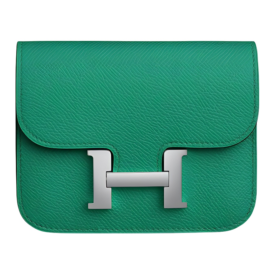 

HERMES Элегантный поясной кошелек из кожи Эпсом Констанс Слим для женщин O6 Цвет Зеленый Нефрит Яшма