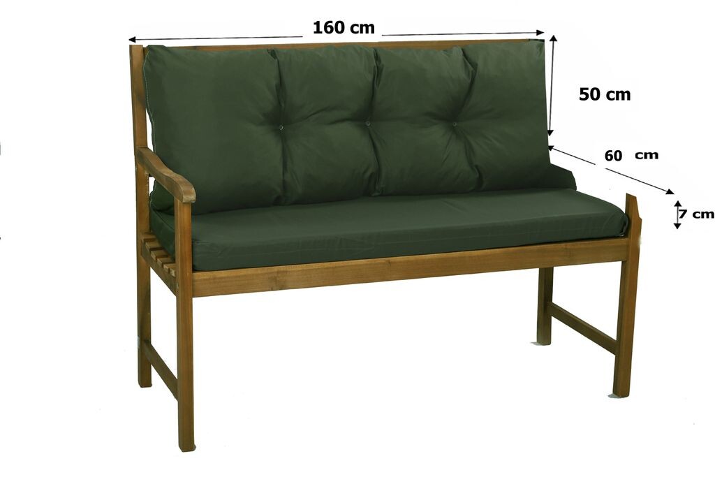 

Подушка для садовой скамейки 160 x 60 x 50 салатовый | Подушка сиденья подушка скамейки | Подушка для садовой скамейки | Голливудская подушка для качелей | Подушки сидений и спинки | Подушка для скамейки | Сетгарден Setgarden, зеленый