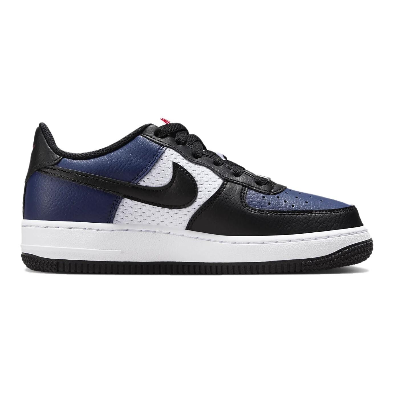 Кроссовки для скейтбординга Air Force 1 Kids GS Low-top Blue/black Nike, красный — фото 2
