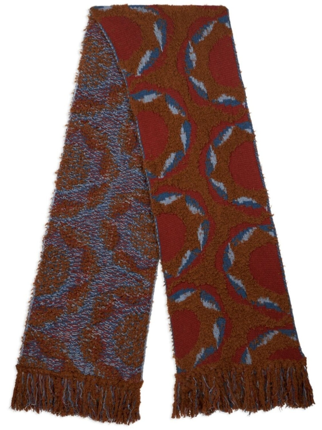 

ETRO шарф жаккардовой вязки, коричневый