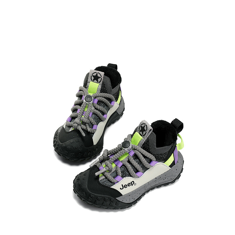 Кроссовки Jeep Kids Lifestyle Shoes Kids High-top White/black, слоновая кость/черный — фото 4