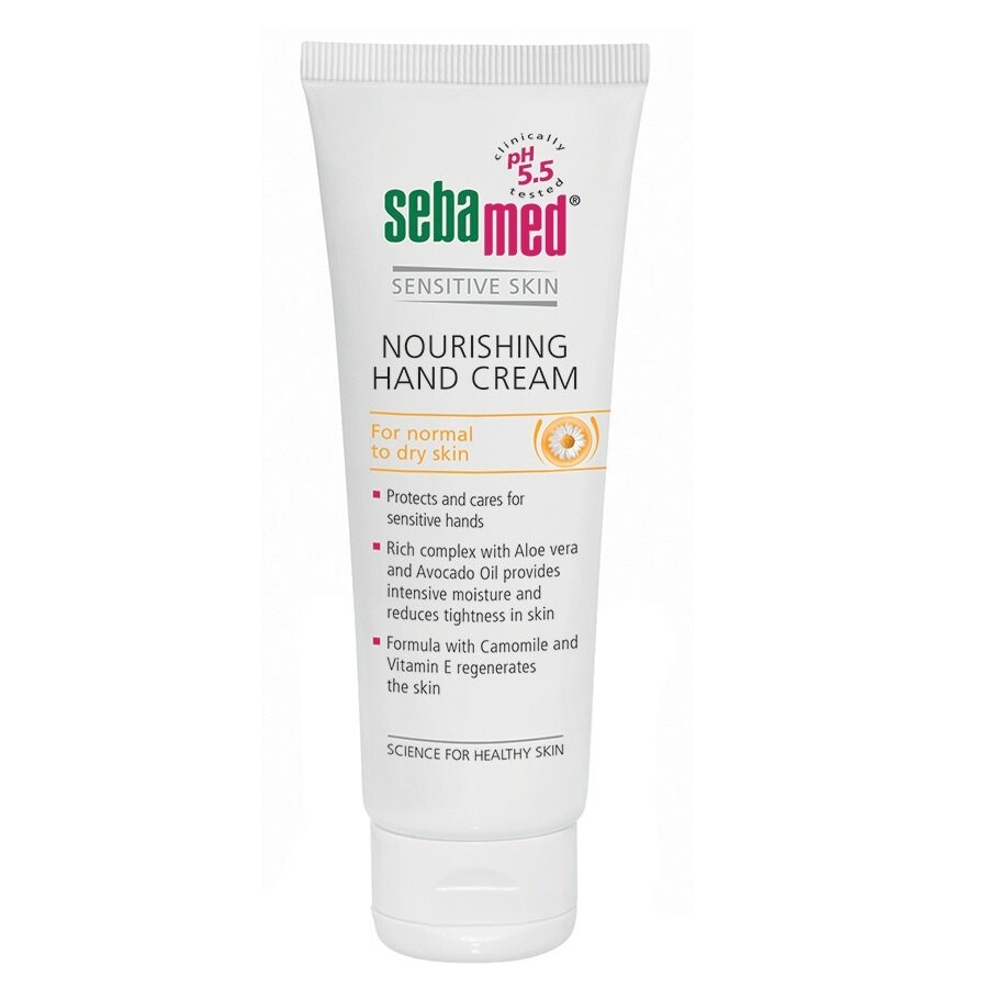 

Sebamed, Nourishing Hand Cream, Питательный крем для рук для нормальной и сухой кожи, 75мл