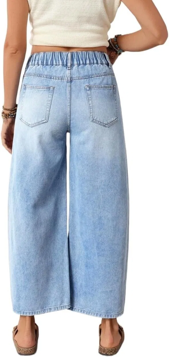 Джинсы свободные, Baggy Jeans Women, синие — фото 2