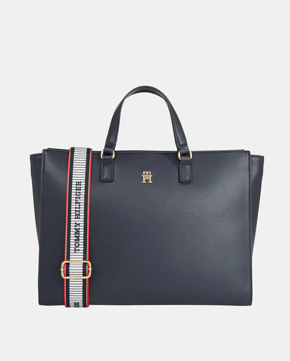 

Темно-синяя женская сумка-сэтчел от Tommy Hilfiger, темно-синий