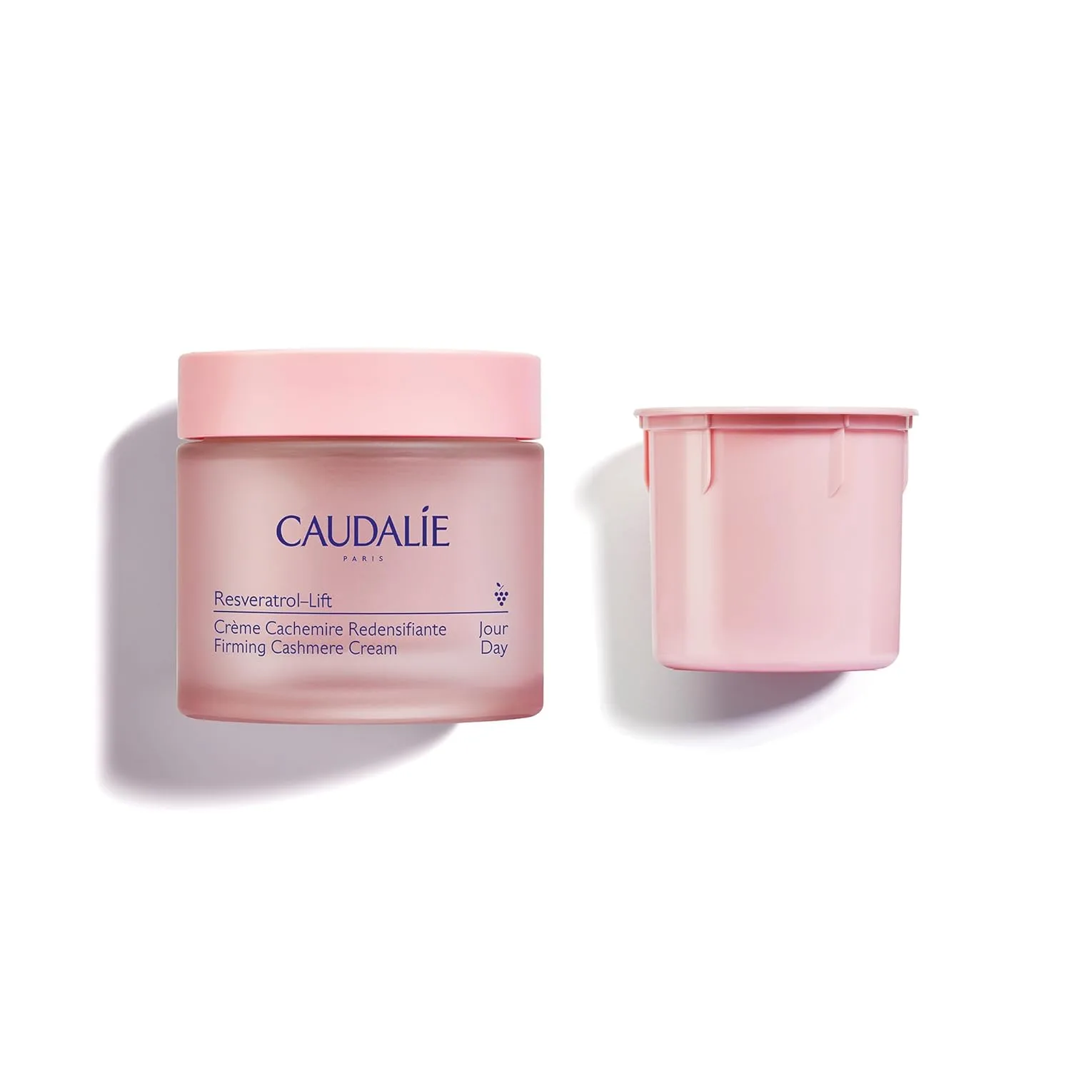Укрепляющий кашемировый крем Caudalie Resveratrol-Lift с ретинолом и сменным картриджем - 50 мл крема и 50 мл сменного картриджа