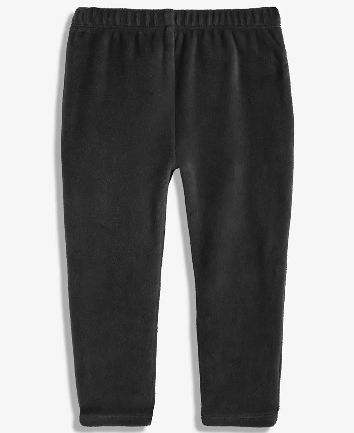 

Детские легинсы для девочек с микс-энд-матч велюром и рюшами на спинке First Impressions, черный