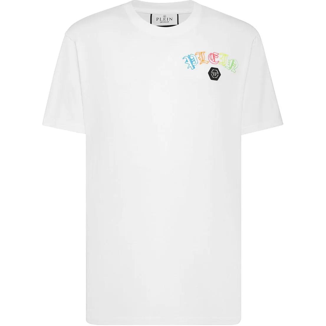 

Футболка с вышитым логотипом PHILIPP PLEIN, белый