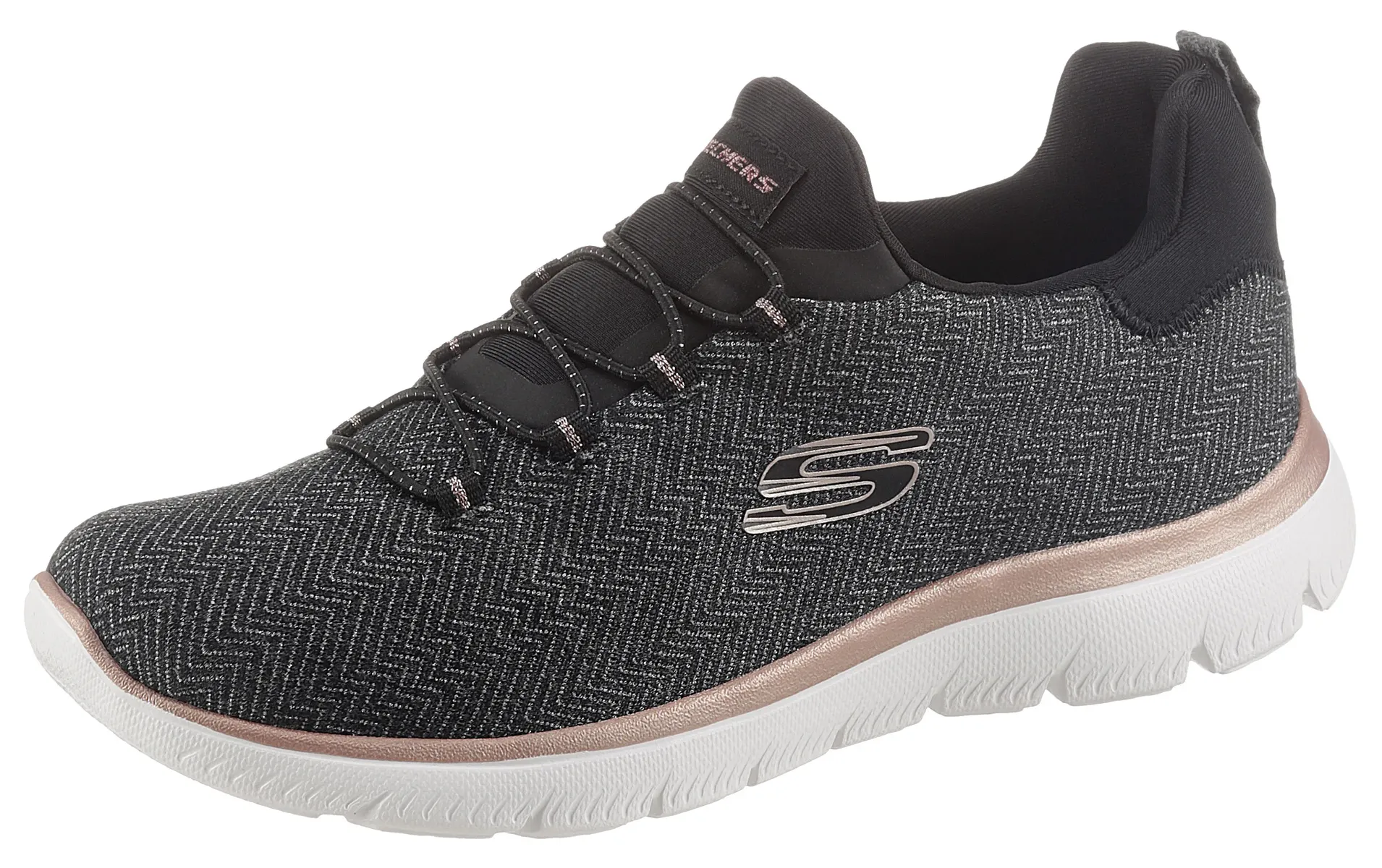 

Слипоны Skechers "SUMMITS", с пеной с эффектом памяти, цвет Schwarz-Meliert