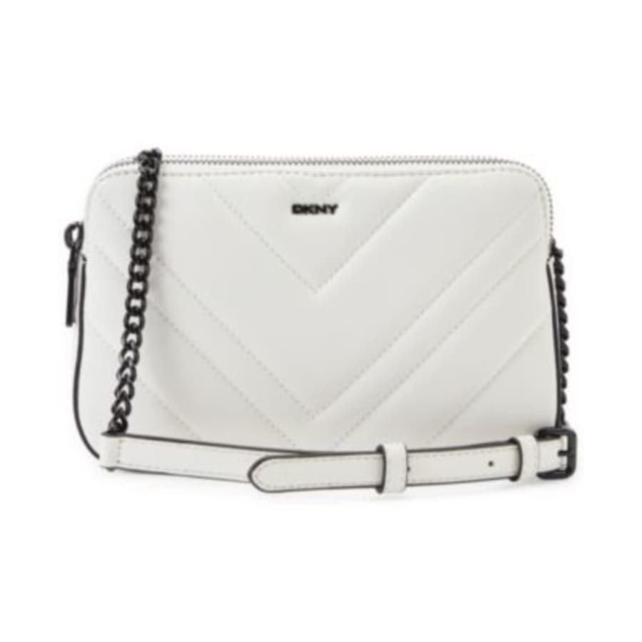 

Сумка через плечо DKNY Vivian из белой кожи с двойной молнией R13EBG29GI7