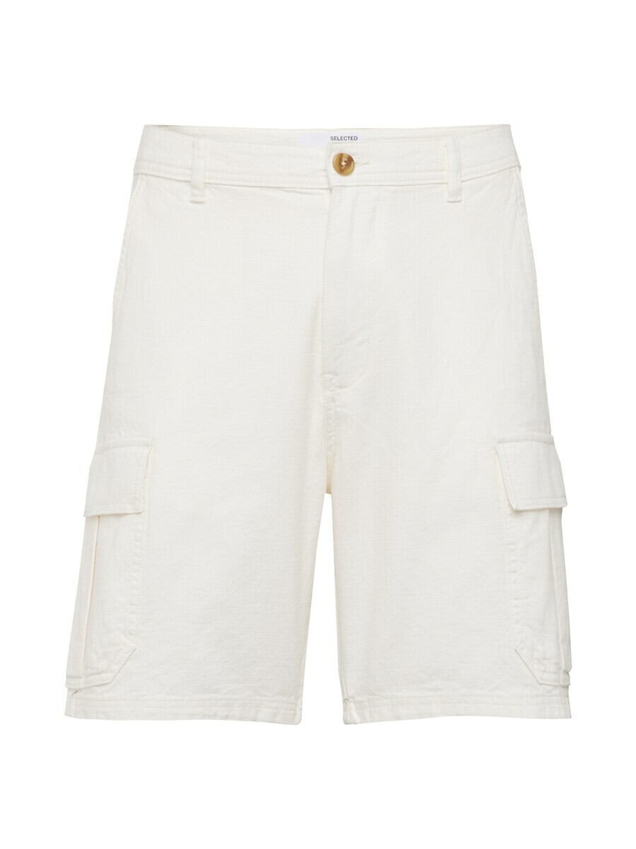 

Шорты-карго SELECTED HOMME Loose fit Cargo Pants SLHOLAF, кремовый