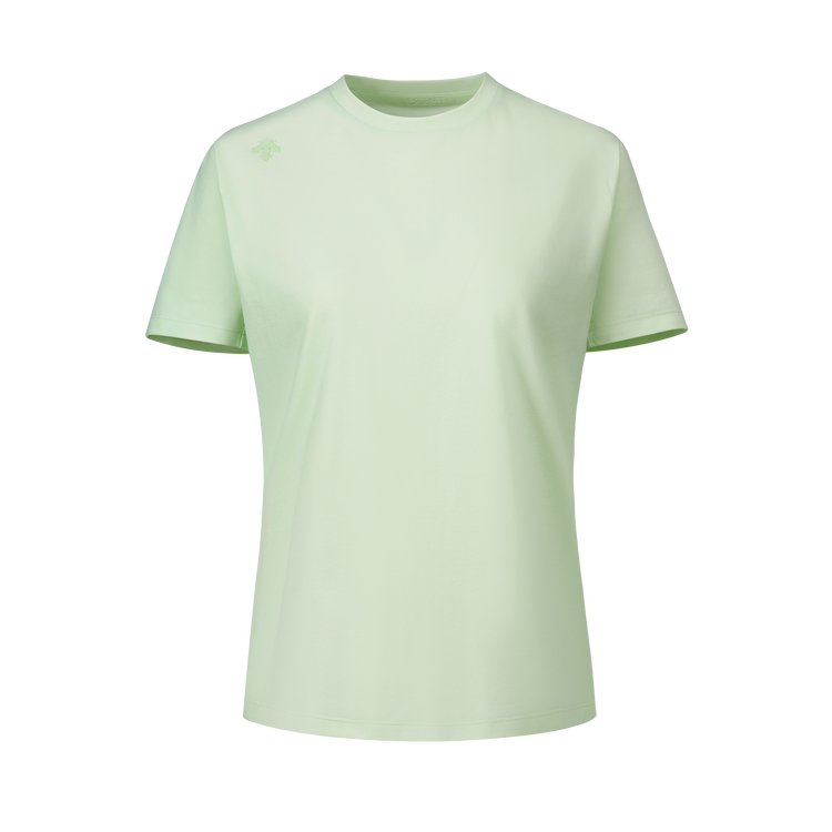 

Футболка с коротким рукавом женская вязаная DESCENTE, WT-WHITE