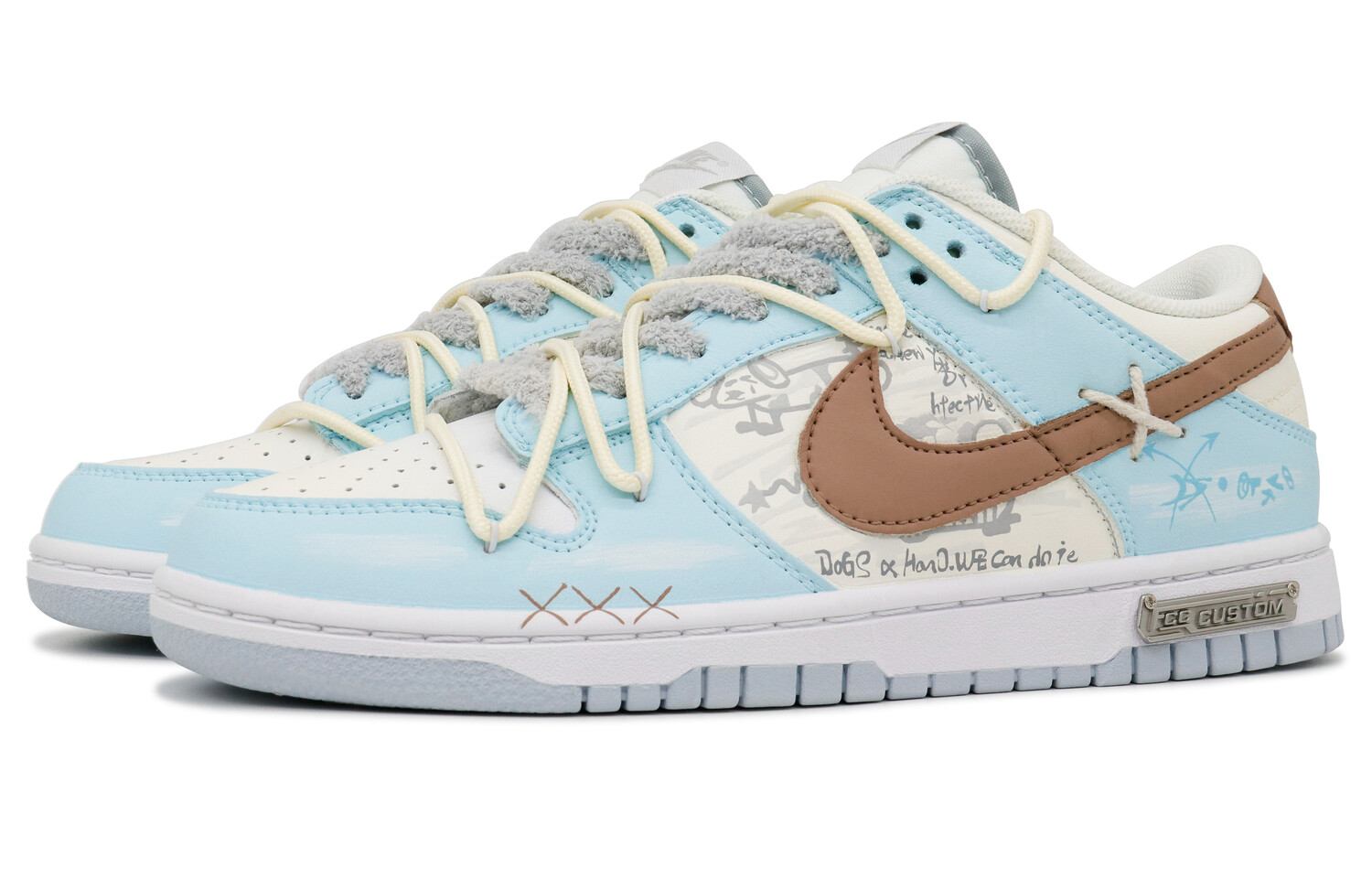 

Кроссовки Nike Dunk Skateboard Shoes Men Low-Top Blue, синий