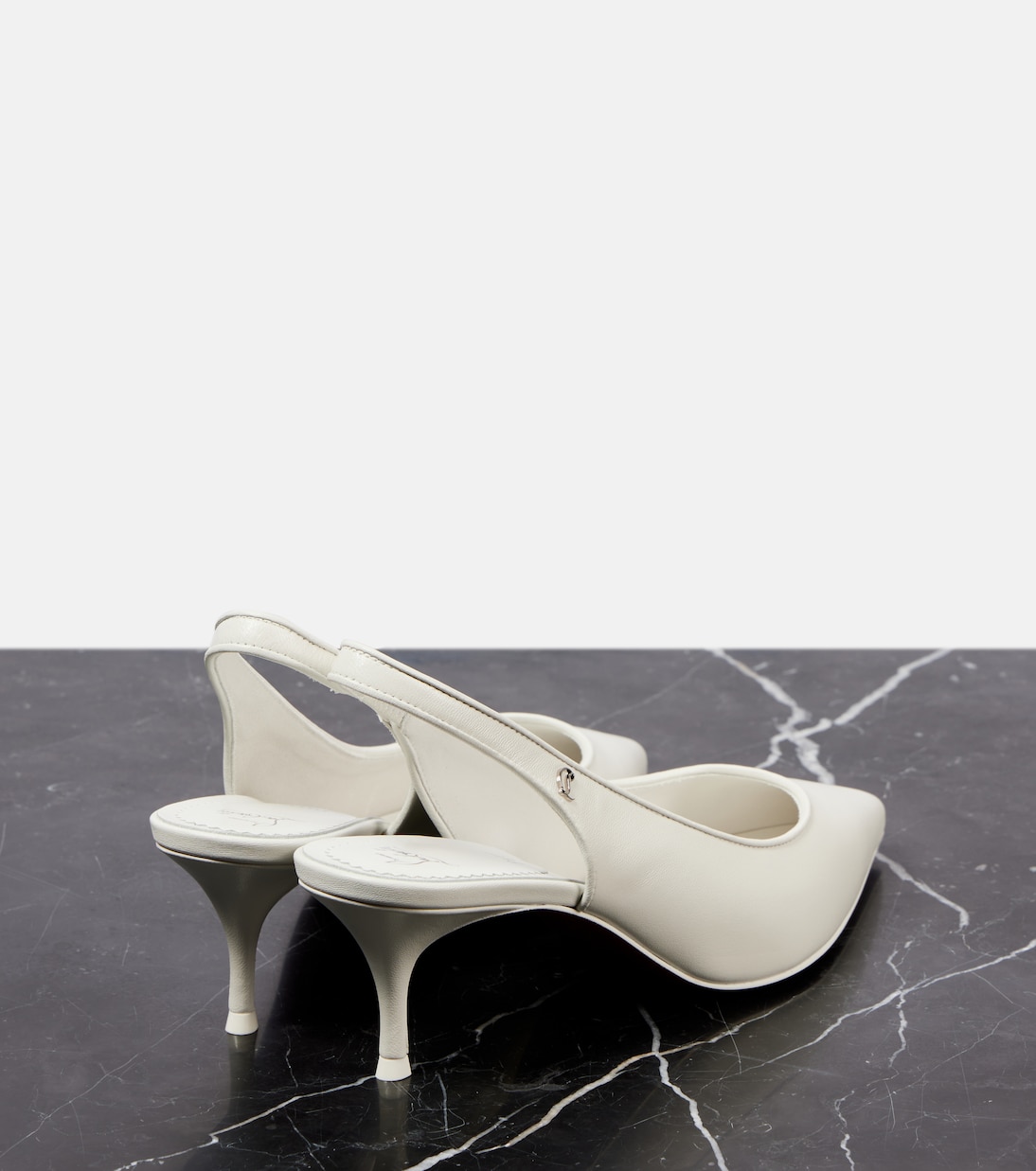 Спортивные туфли-лодочки Sporty Kate Sling 55 на ремешке Christian Louboutin, белый — фото 2
