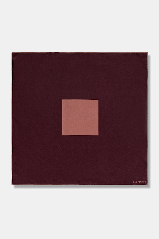 

Шелковый шарф Lanvin, красный