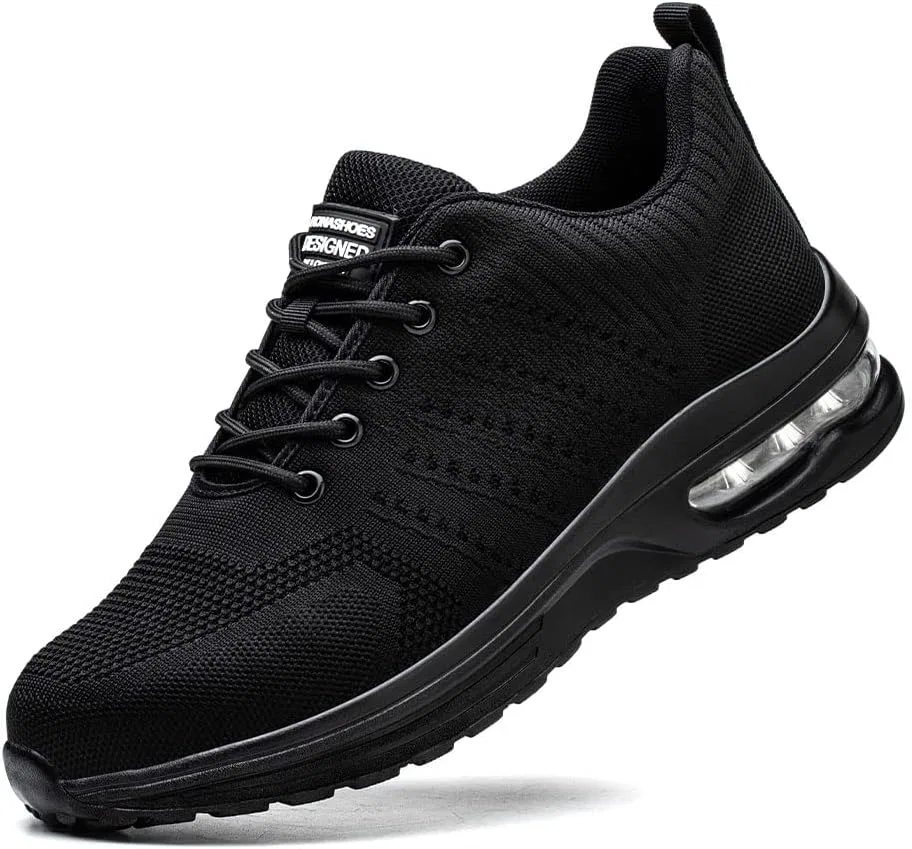 Защитная обувь Rona Shoes, рабочая обувь, обувь со стальным носком, легкая, удобная, спортивная рабочая защитная обувь для мужчин и женщин, Delta Black